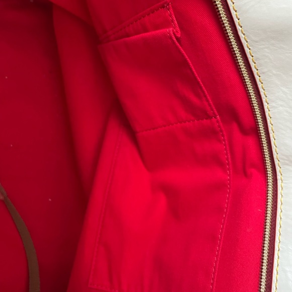 Dooney & Burke pink and white striped handbag - Picture 7 of 9